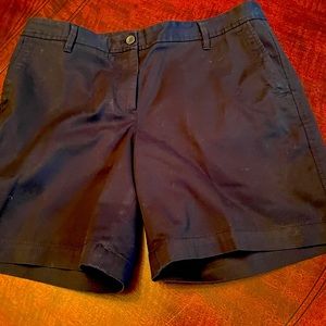 Talbots black chino shorts, Sz 10